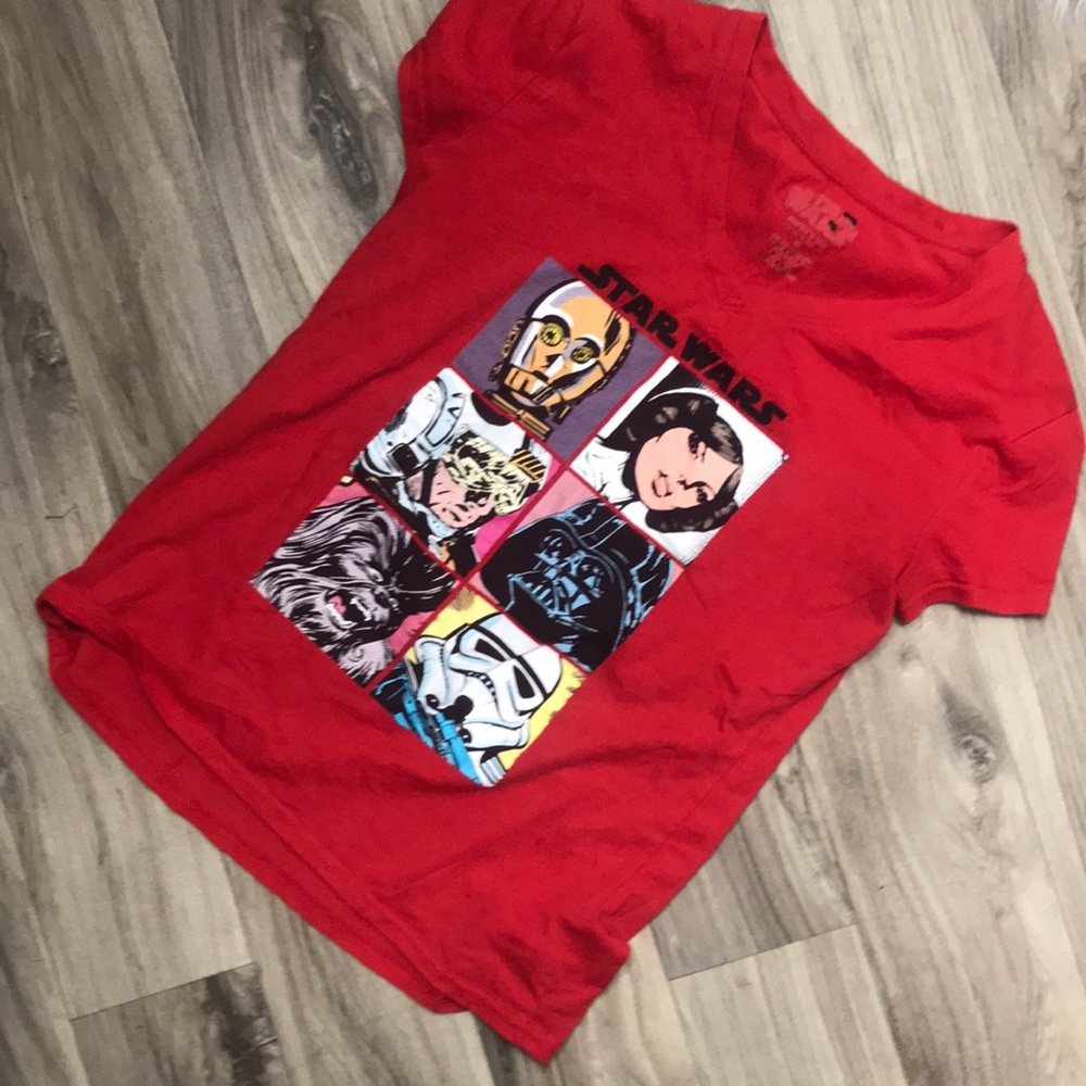 Star Wars Comic-book Style T-Shirt Red/ Multi